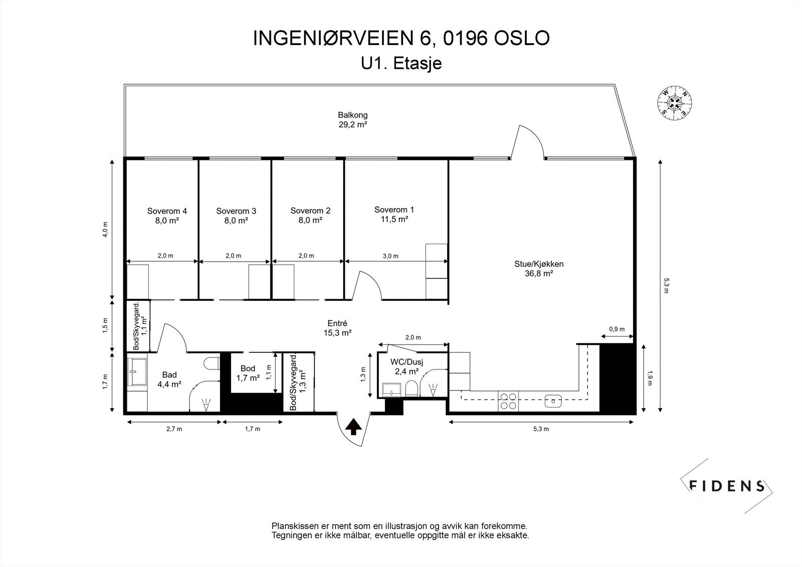 Plantegning Galleribilde