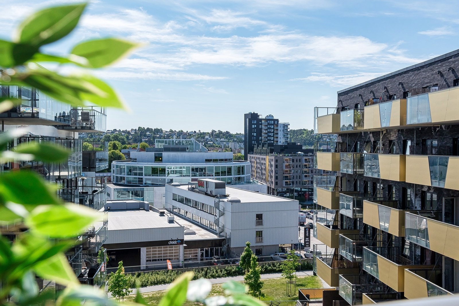 Du kan nyte en urban utsikt over nabolaget og videre til Ekebergåsen. Galleribilde