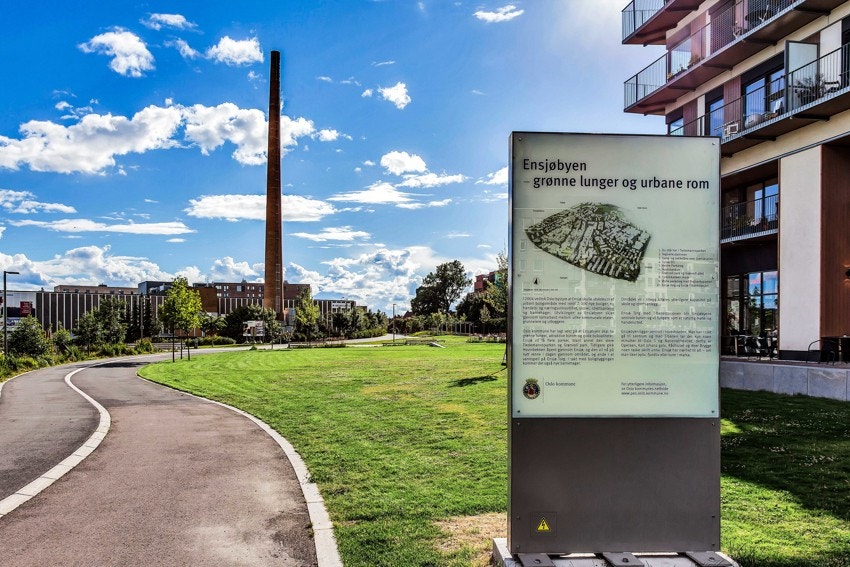 I forlengelse av Ensjø-utbyggingen utvikles også Hovin-området. Galleribilde