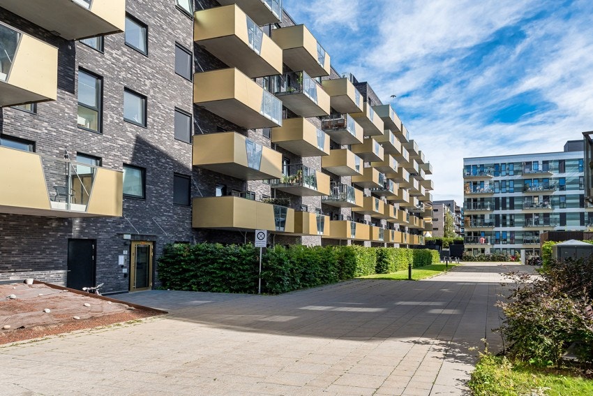 Sameiet Tiedemansbyen Utsiktskvartalet består av 254 seksjoner og et garasjesameie. Galleribilde