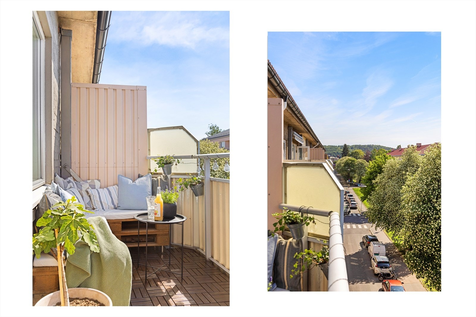 - På balkongen er sol fra ca. kl. 13-21, sommerstid - Galleribilde