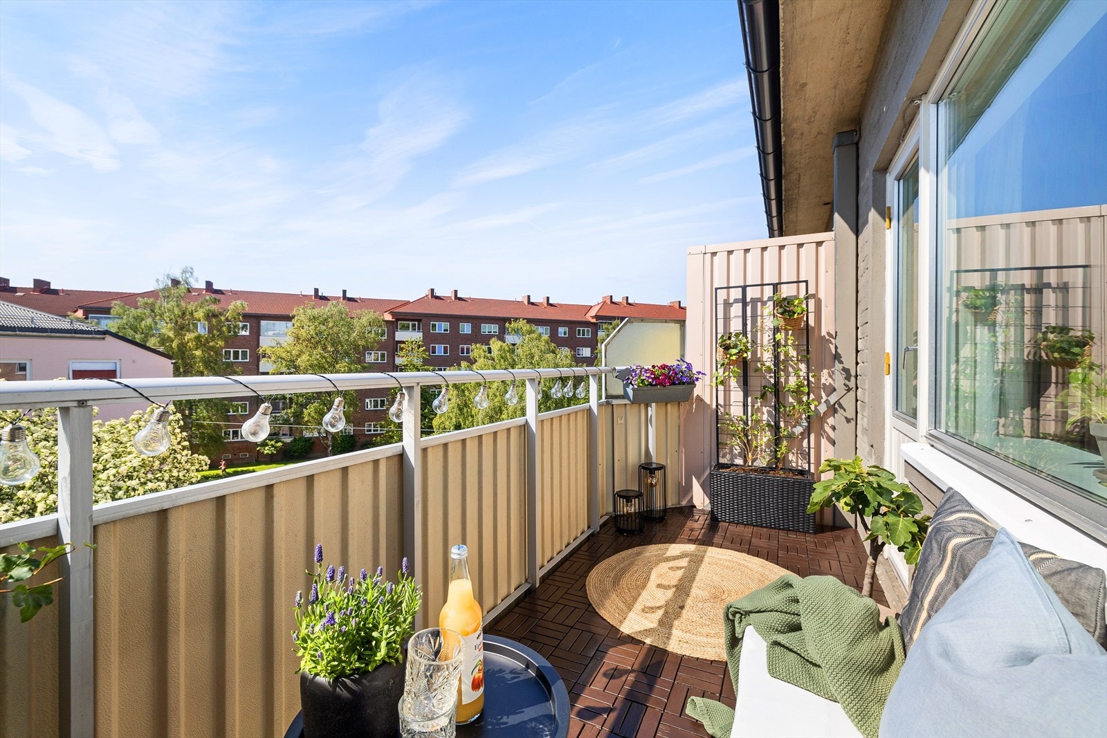 Flott balkong på ca. 6m² med gode solforhold Galleribilde