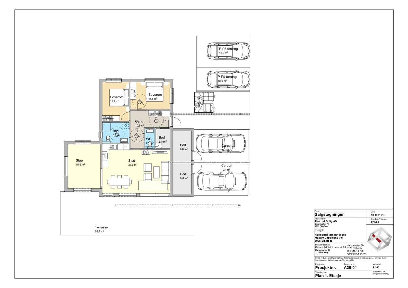 Plantegning 1.etasje. Galleribilde