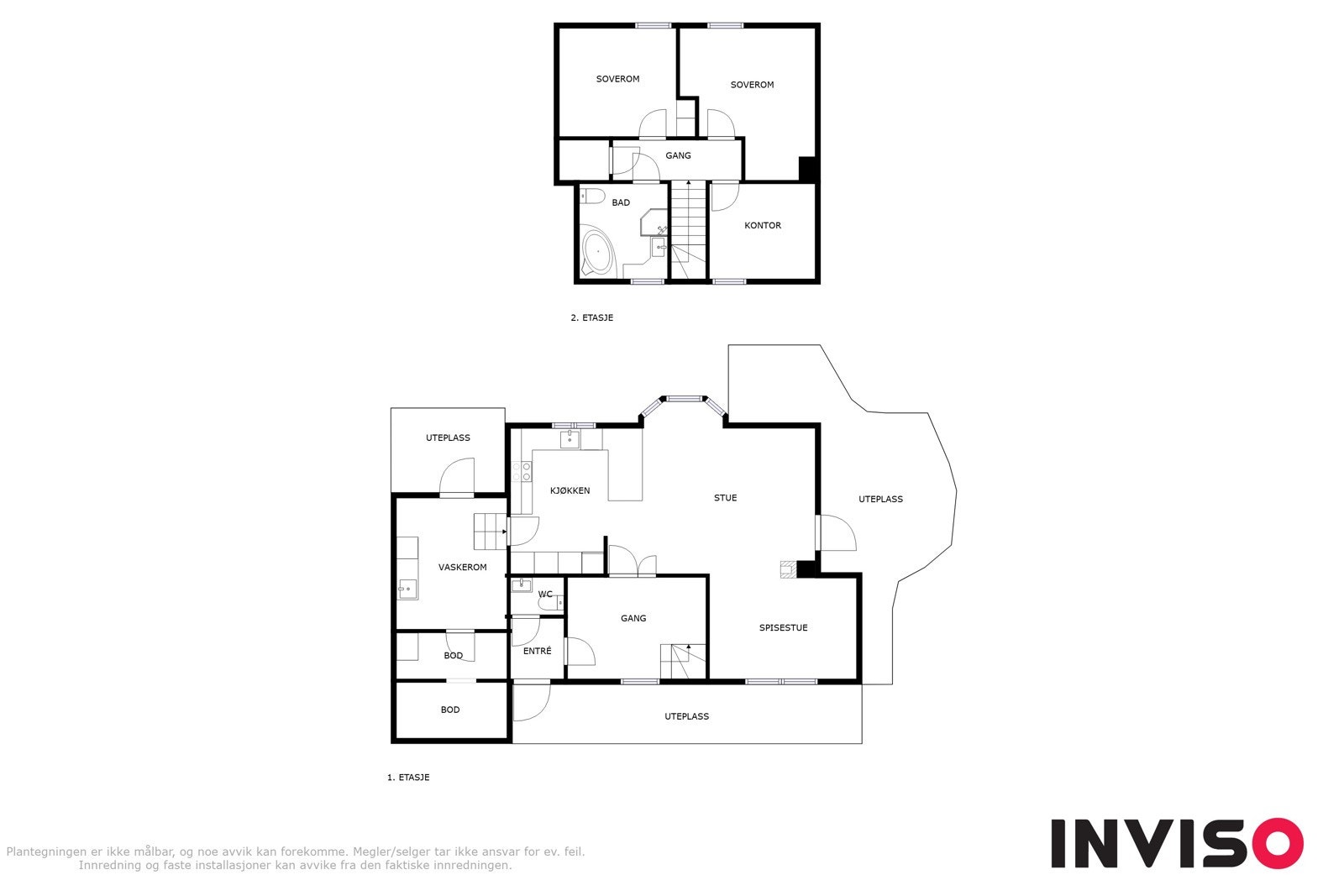 Plantegning begge plan. Velkommen til visning, husk påmelding! Galleribilde