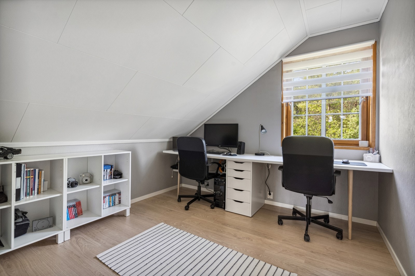 Soverom 3, rommet er idag benyttet som kontor. Galleribilde