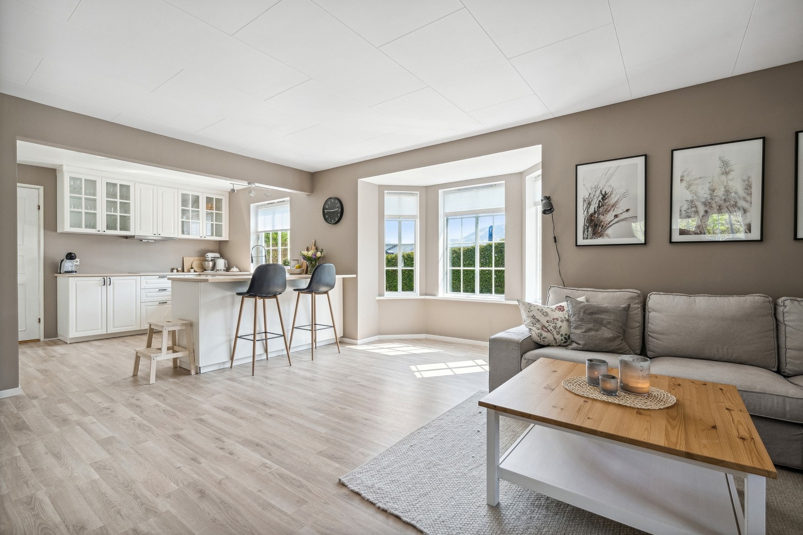 Boligen har de siste årene vært gjenstand for en god del oppussing og modernisering Galleribilde