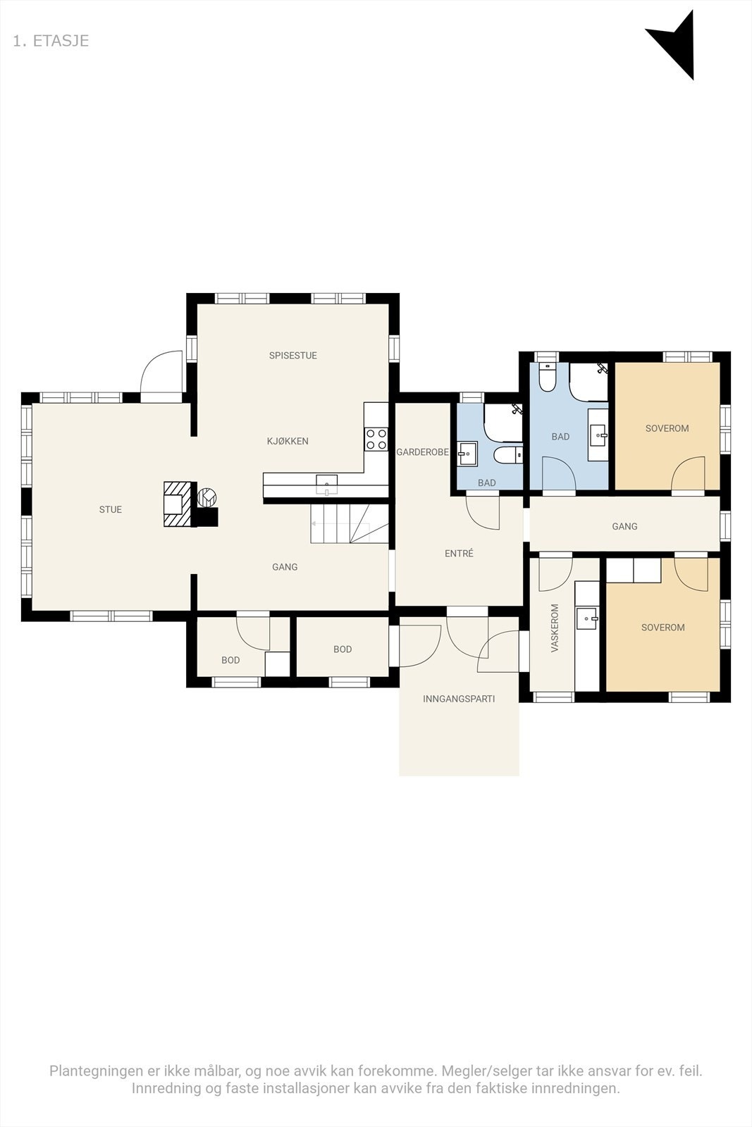 Plantegning hovedplan Galleribilde