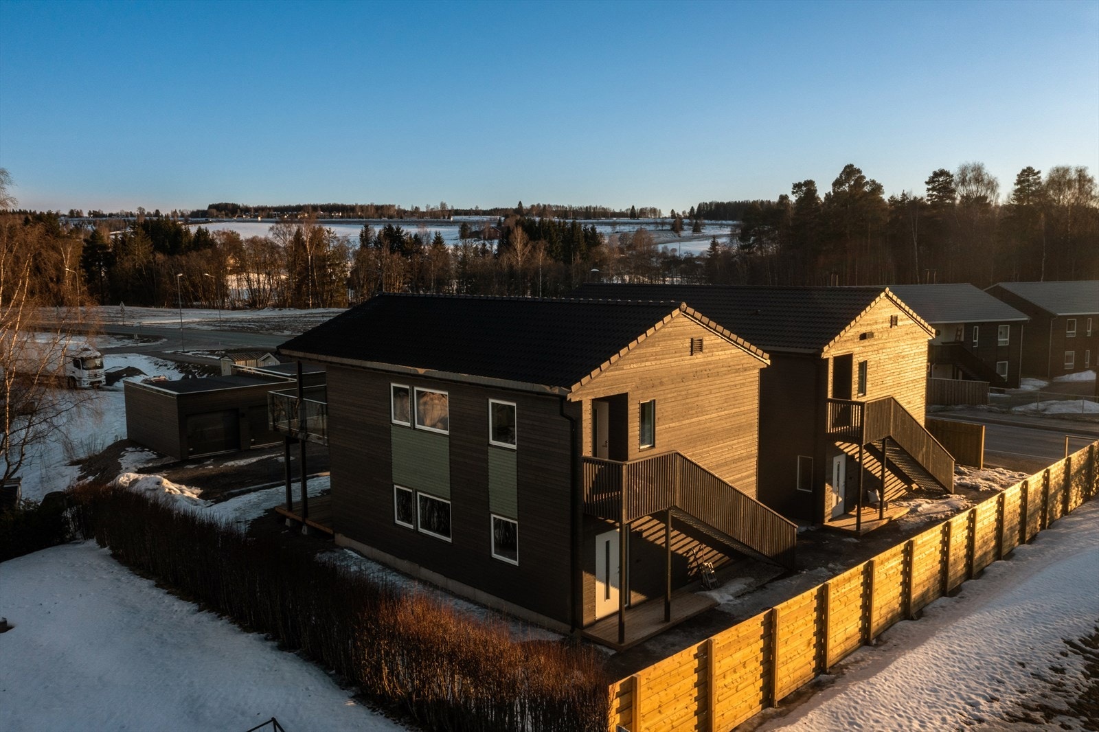 Kveldsstemning fra Hjellumvegen 39 Galleribilde