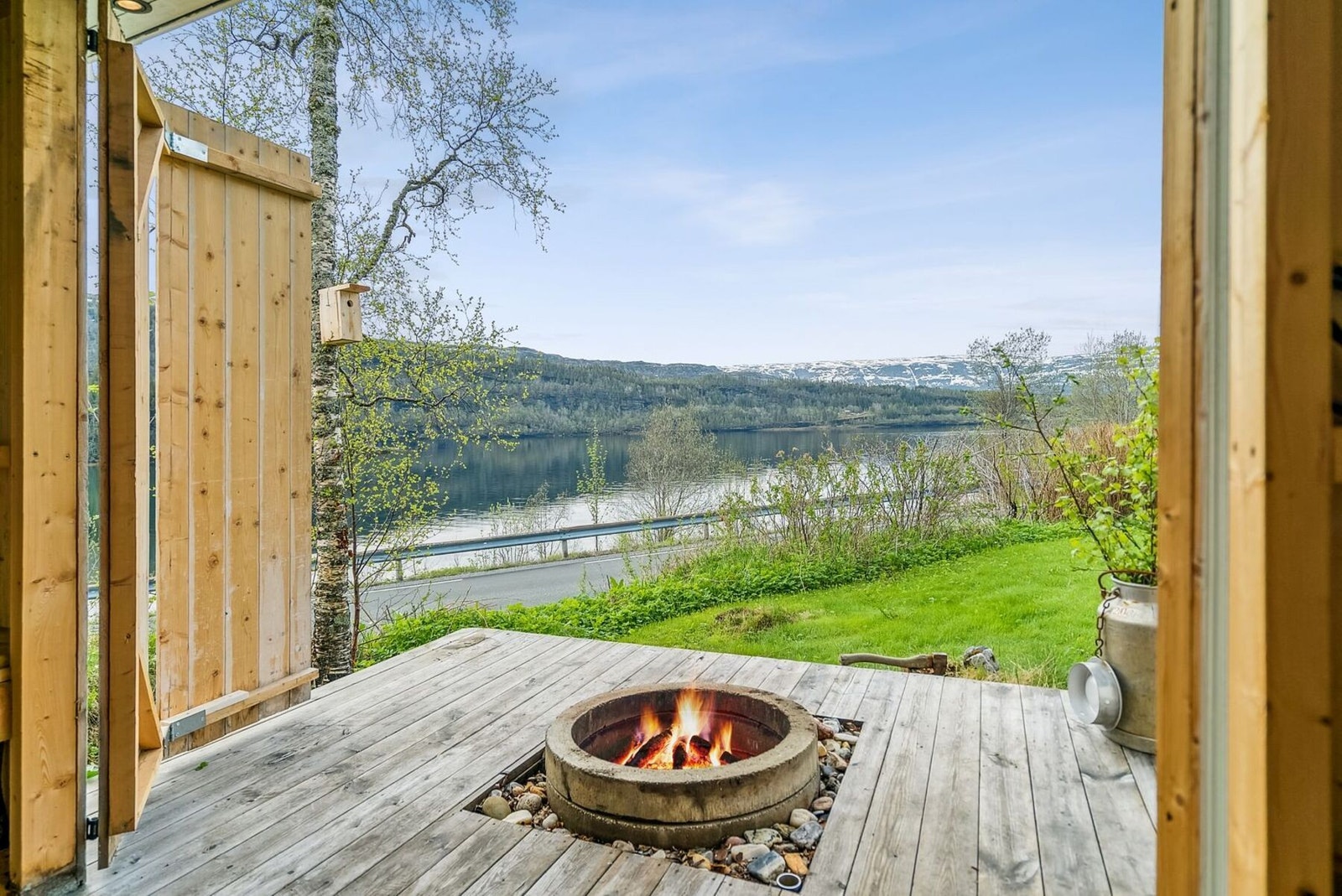 Fin utsikt fra utestuen. Galleribilde