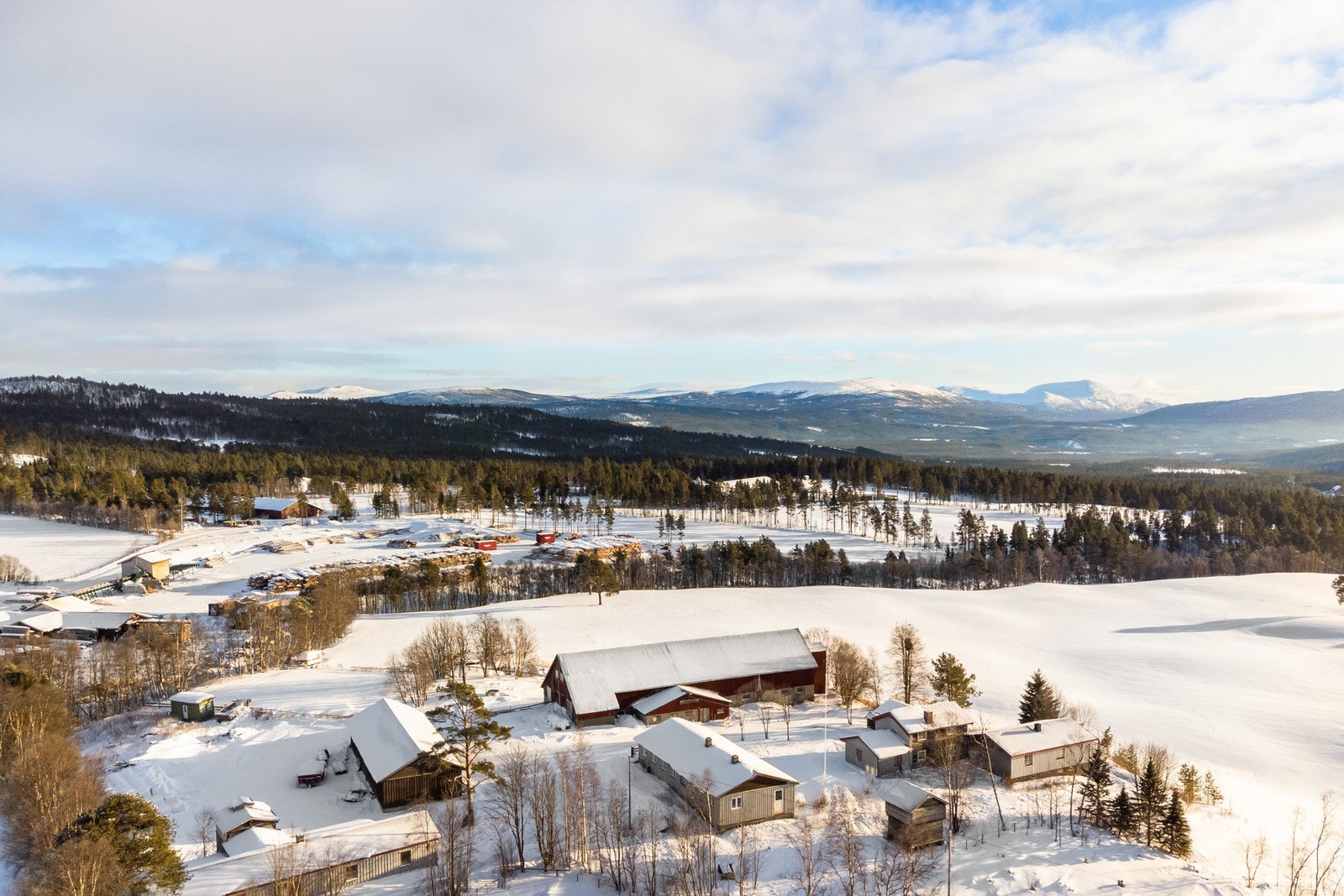 Dronebilde Galleribilde