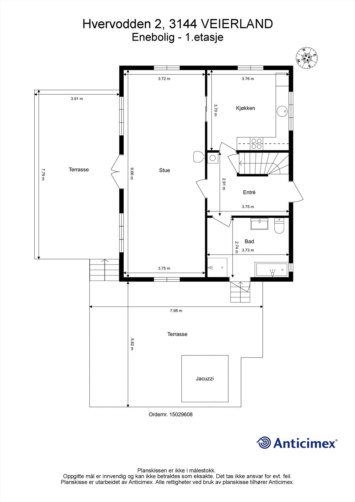 Plantegning 1. etasje Galleribilde