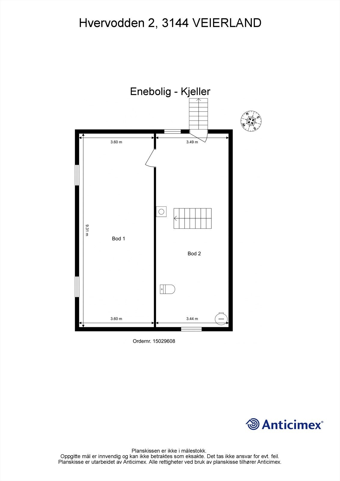 Plantegning kjeller Galleribilde