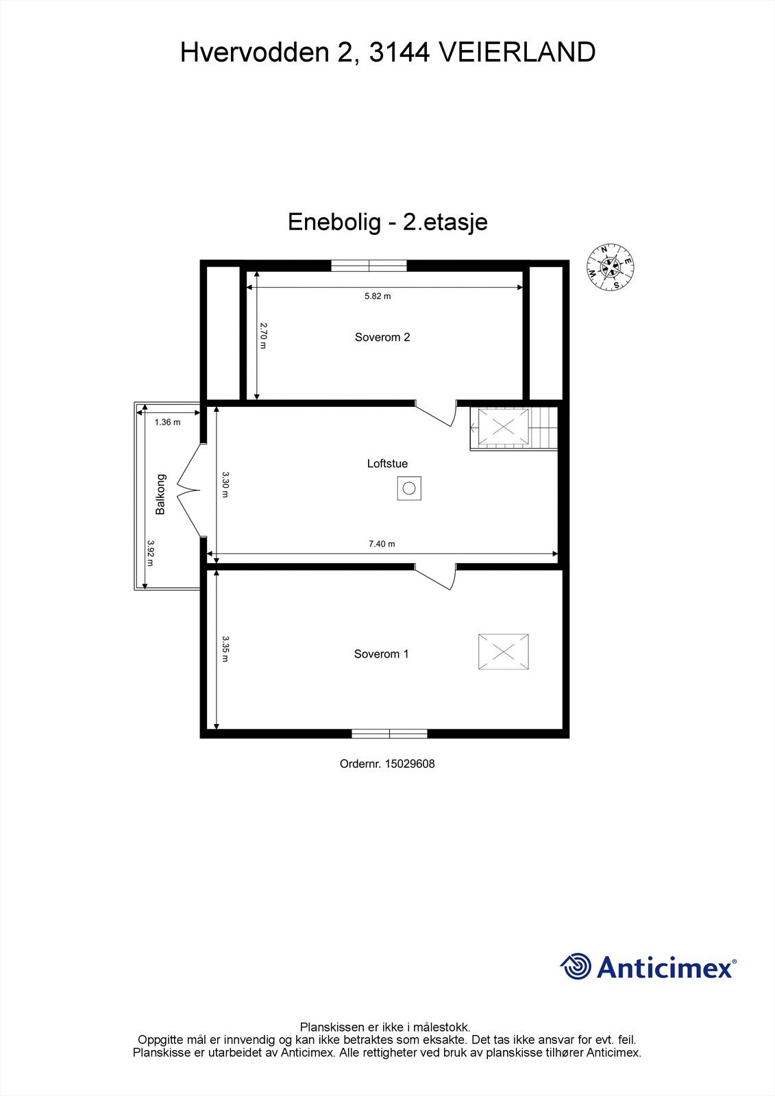 Plantegning 2. etasje Galleribilde