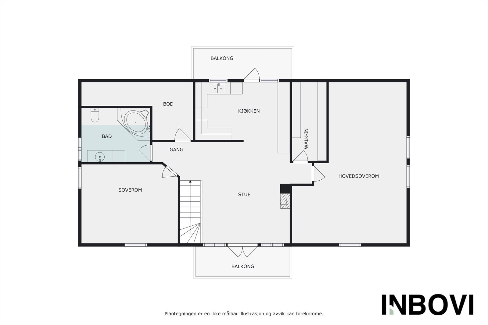 Plantegning 2.etg Galleribilde