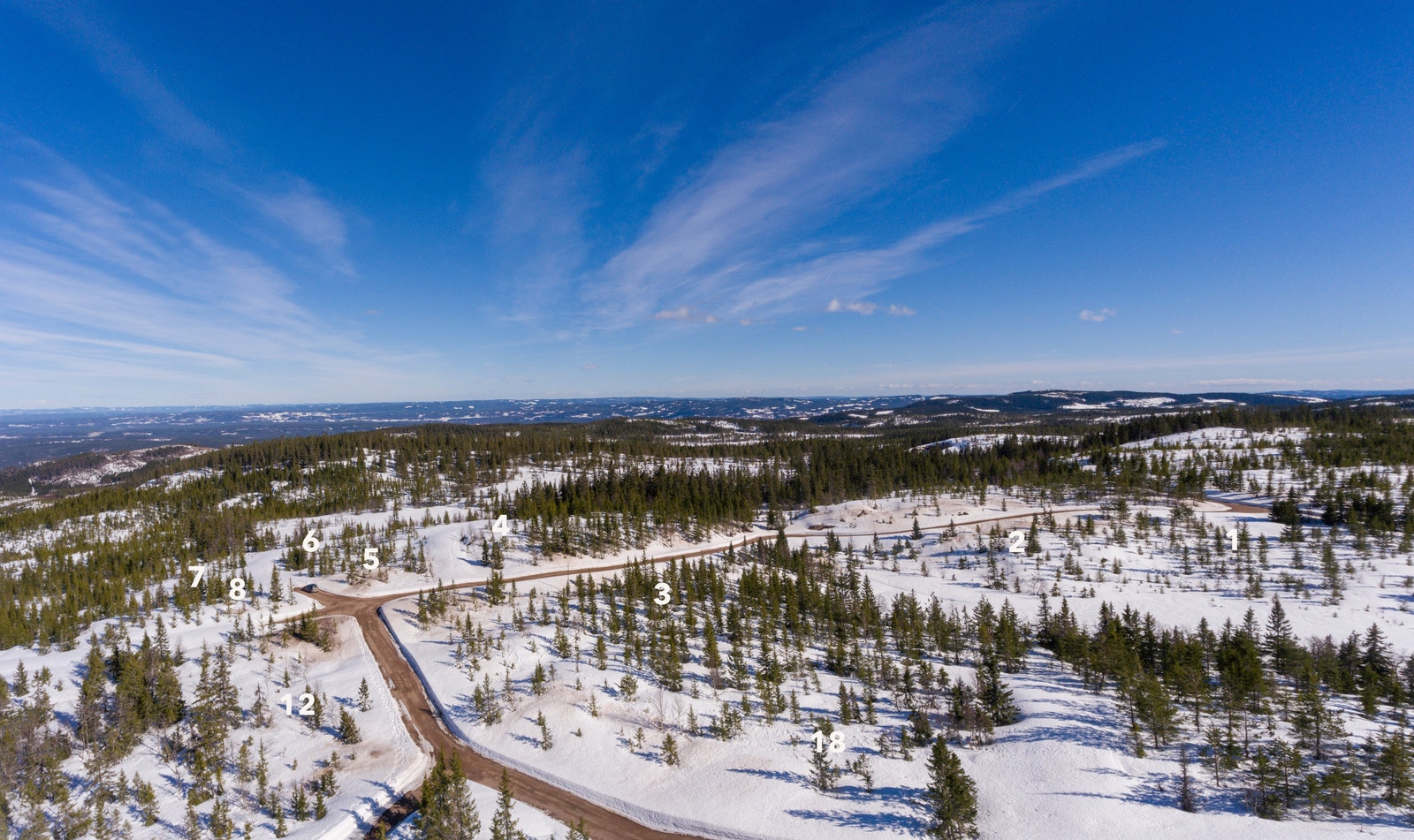 Fjæluhøgda ligger i Østre Toten kommune i Oppland fylke Galleribilde