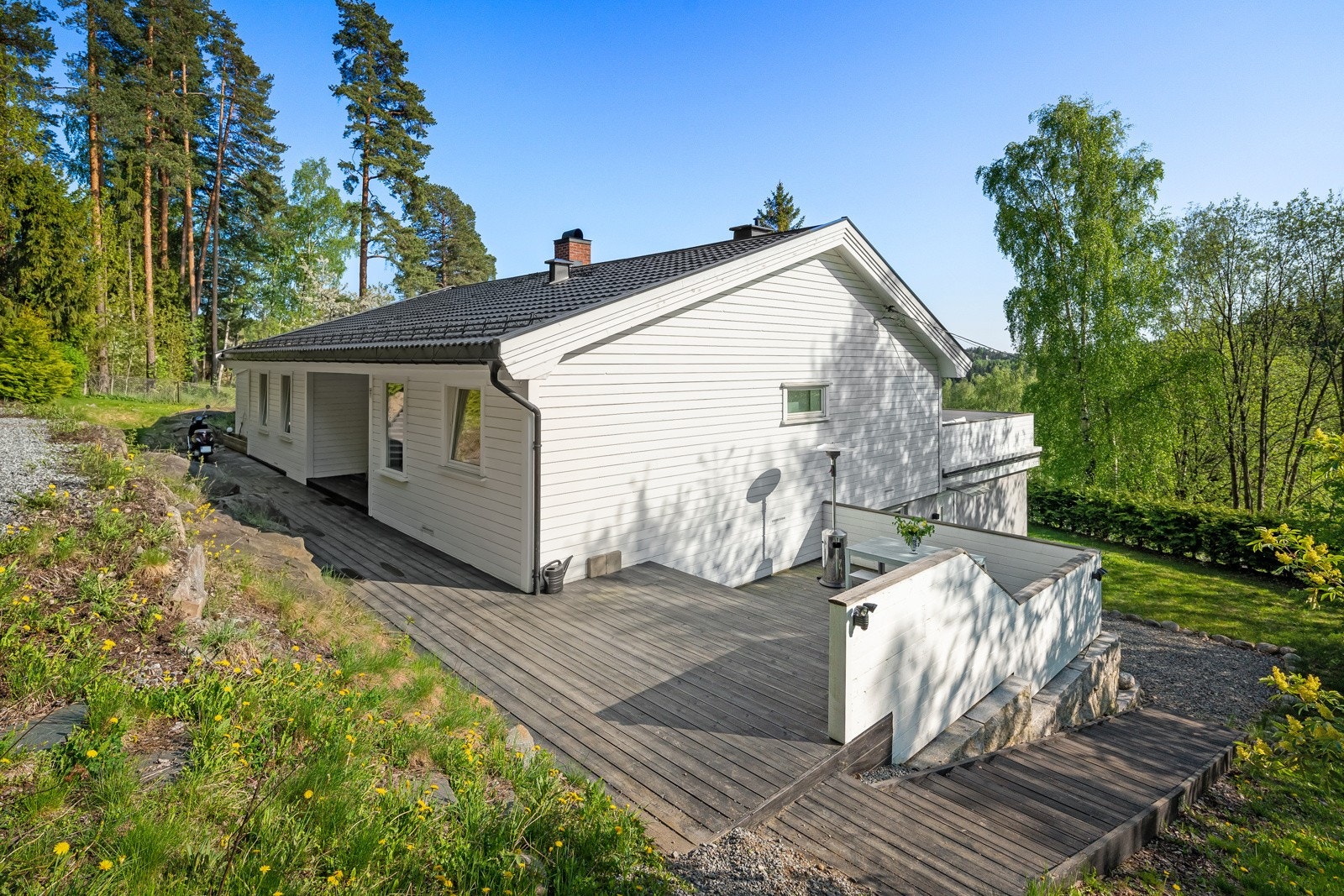 Eneboligen er opprinnelig fra 1968, men er vesentlig oppgradert de senere årene Galleribilde