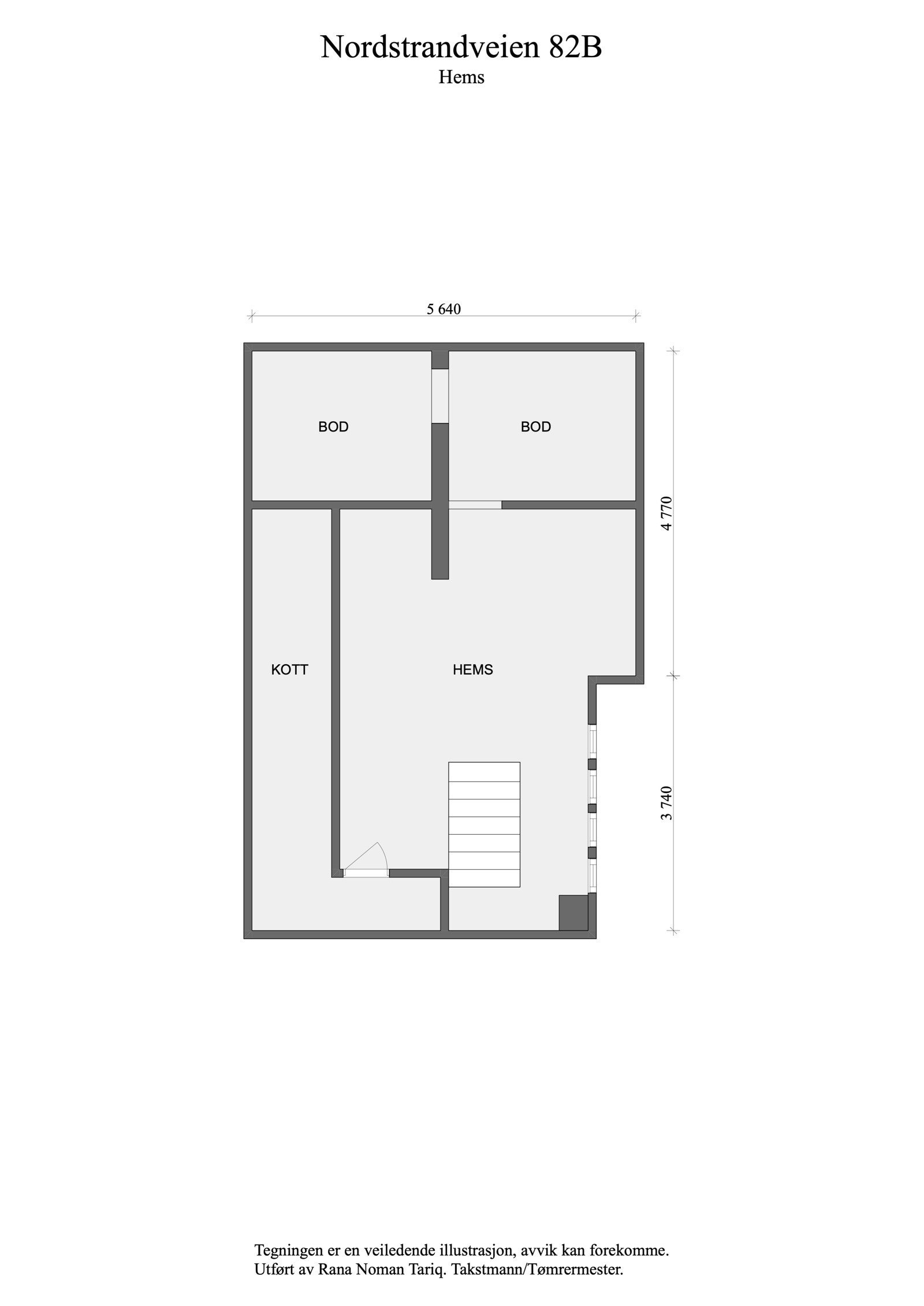 Plantegning Hems Galleribilde