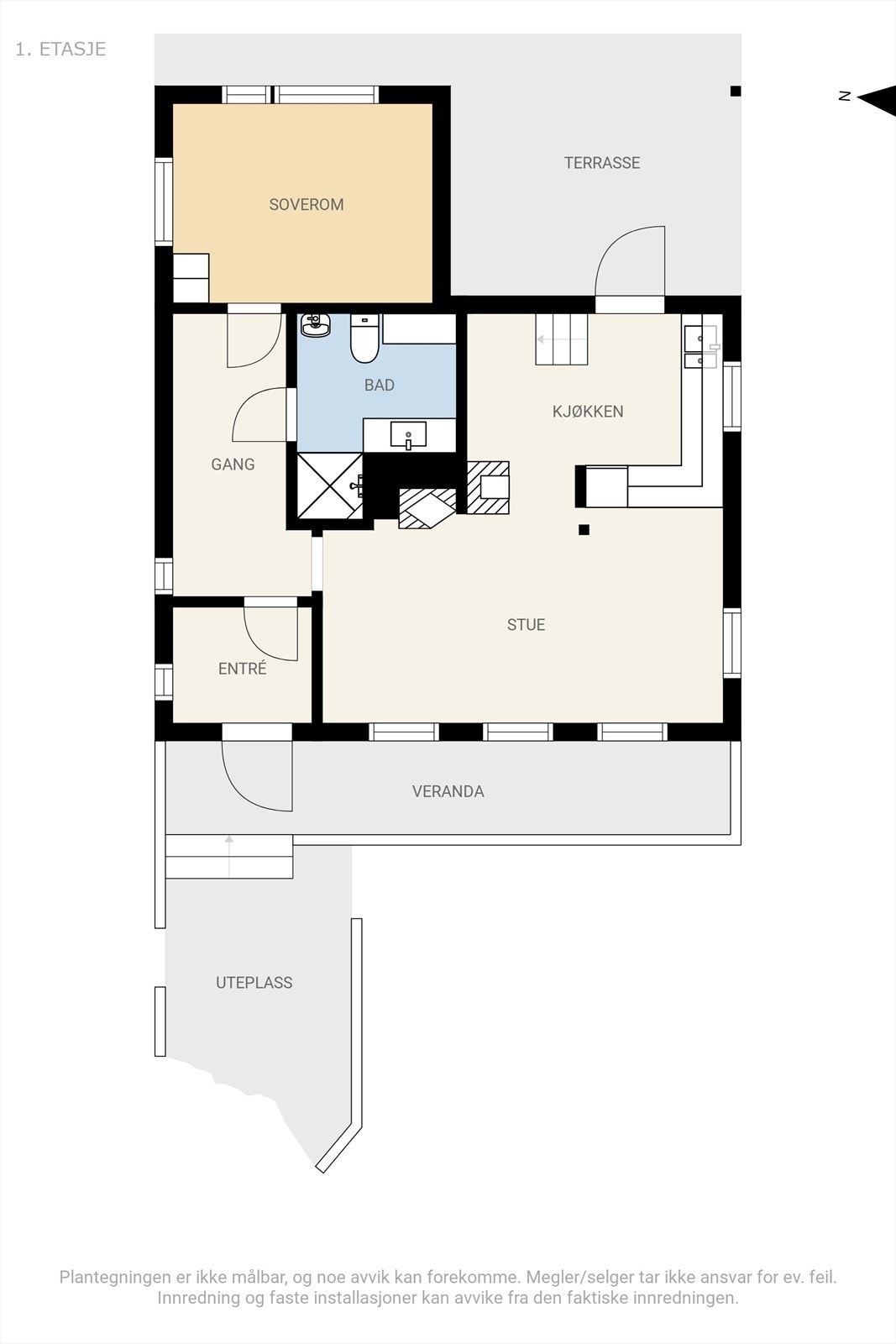 Plantegning hovedplan Galleribilde