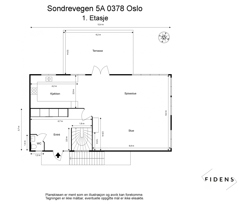 Plantegning 1.etasje Galleribilde
