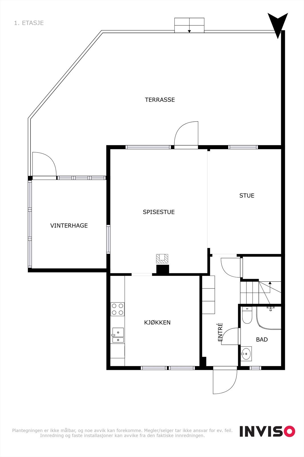 Plantegning 1.etasje Galleribilde