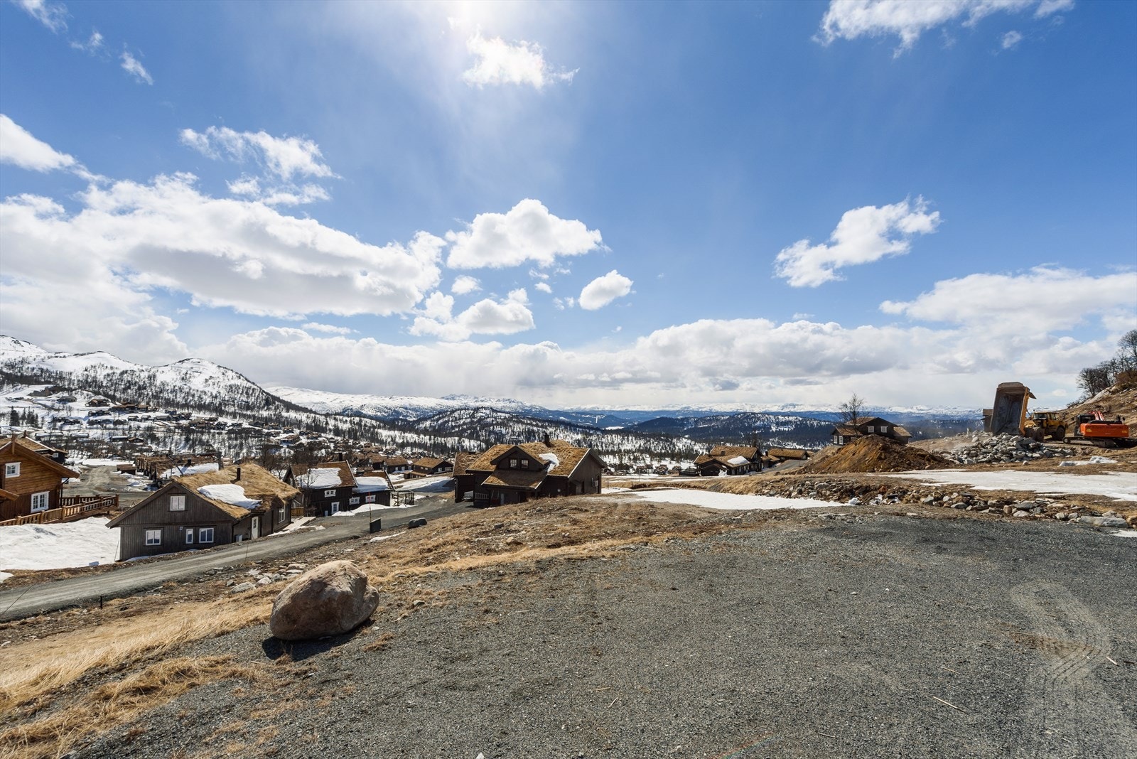 Det er ingen byggeklausul på tomtene . Galleribilde