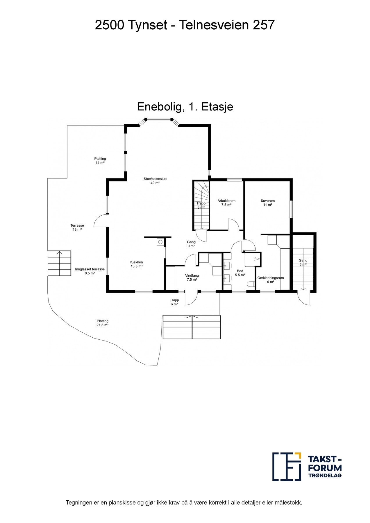 Planskisse 1.etasje Galleribilde