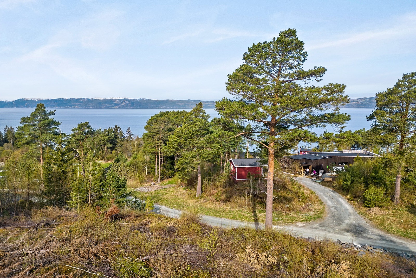 Bilde tatt fra tomta i Vikingvegen. Galleribilde