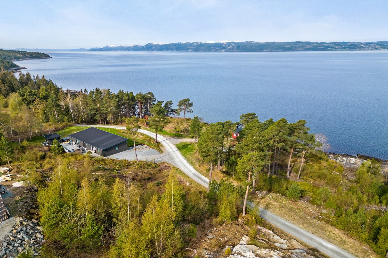 Oversiktsbilde over tomta i Vigtilvegen 85, tomta er på 1142 kvm. Galleribilde