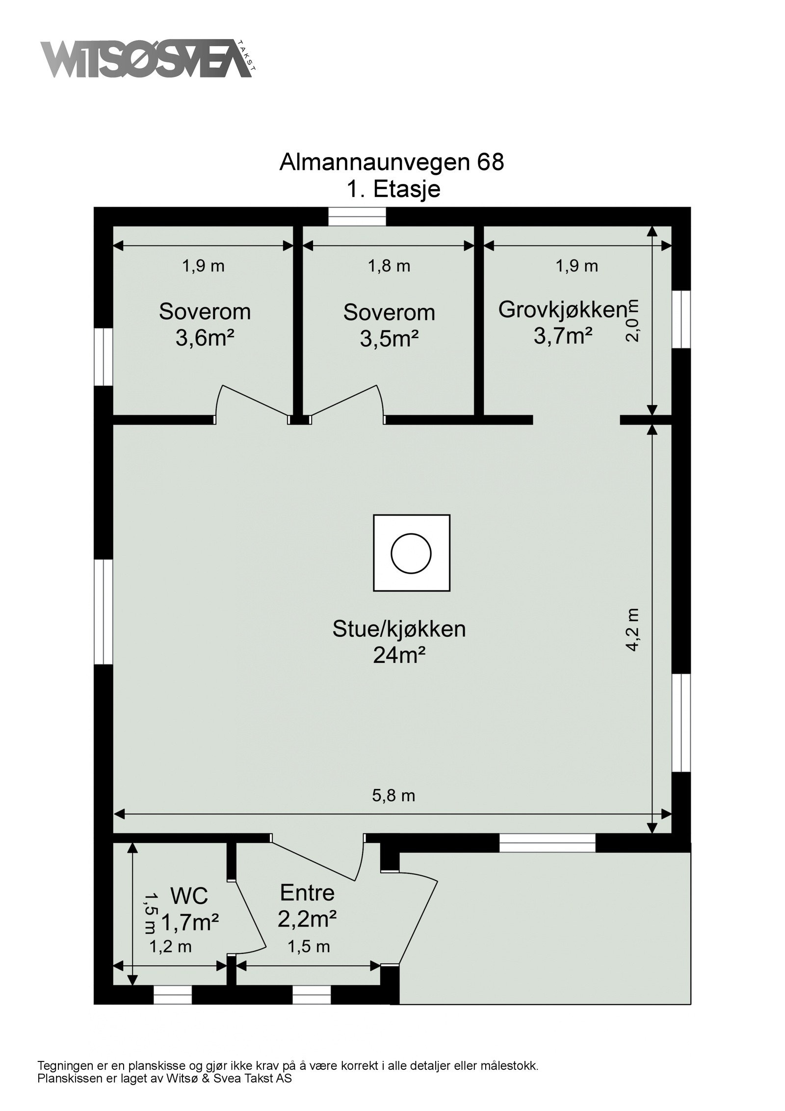 Plantegning Galleribilde