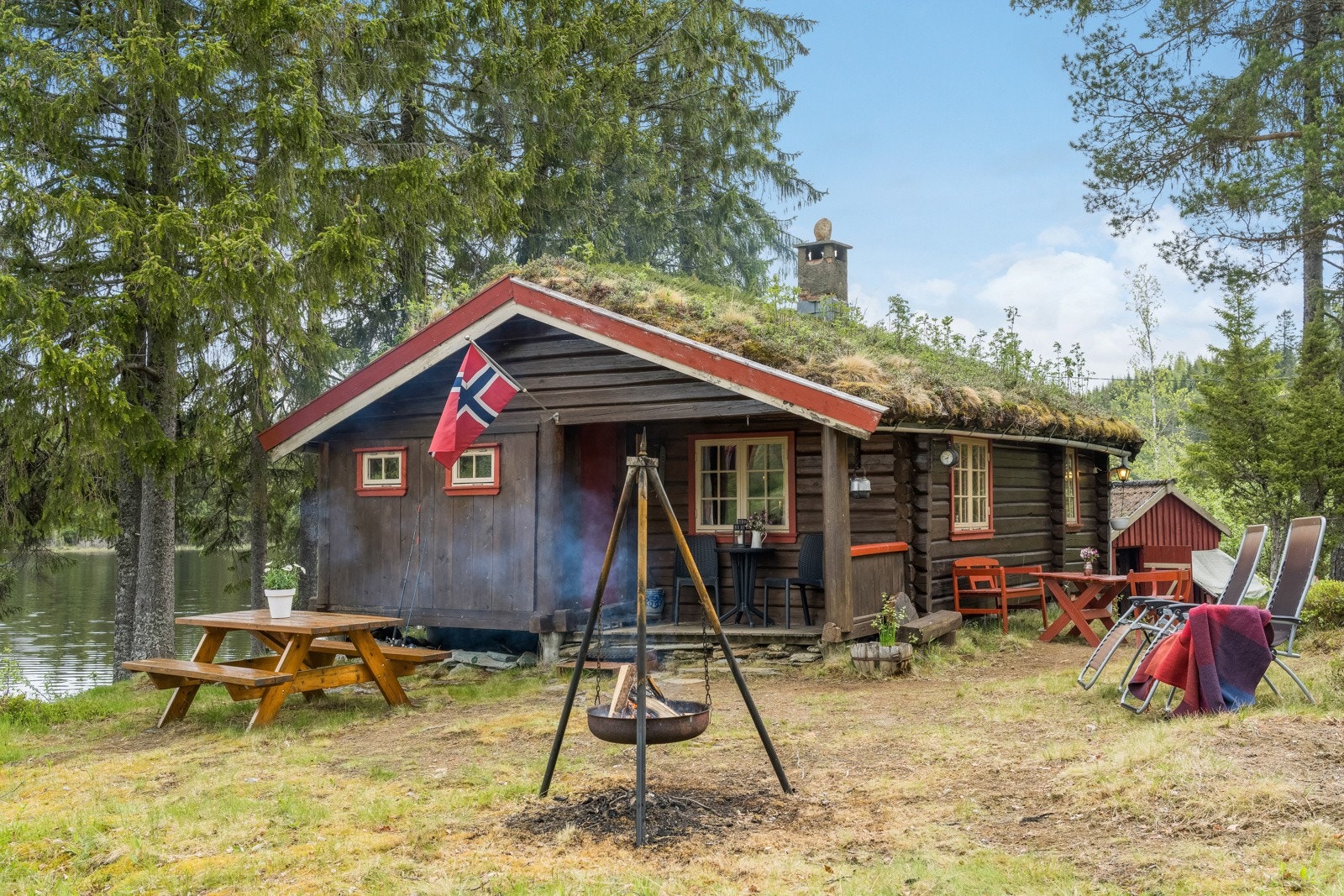 Hytten ble oppført i 1968 og har en sjarmerende standard. Galleribilde