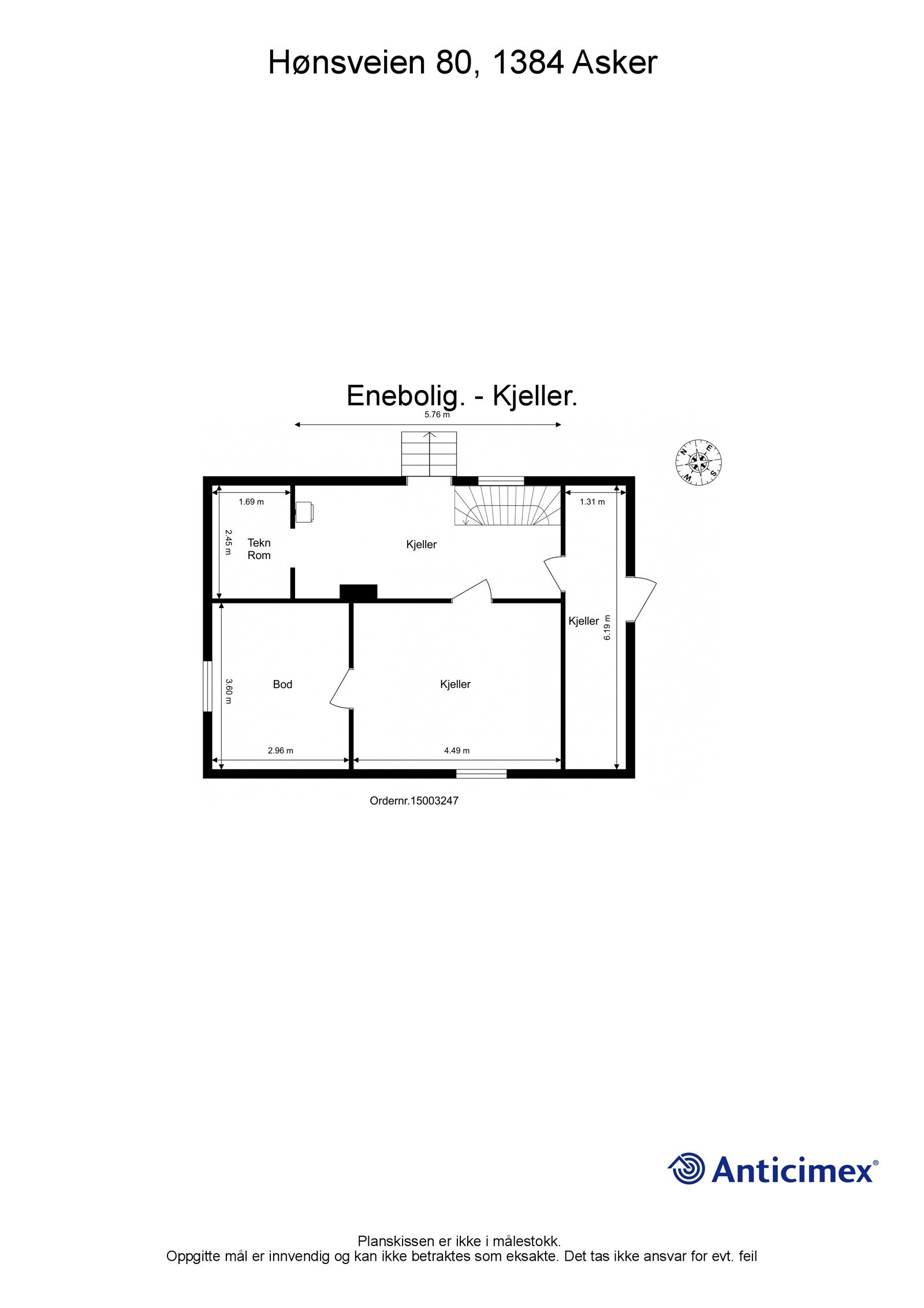Plantegning kjeller Galleribilde