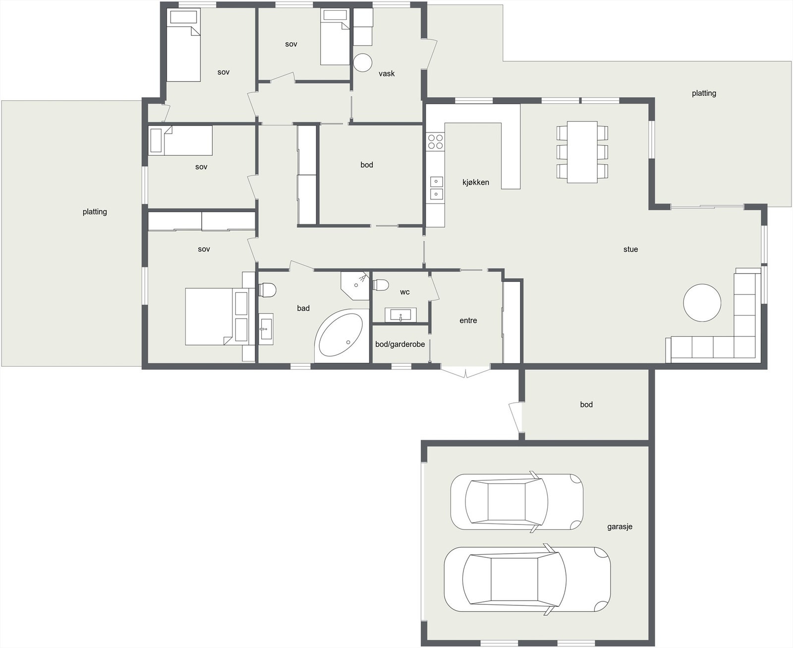 Plantegning. Galleribilde