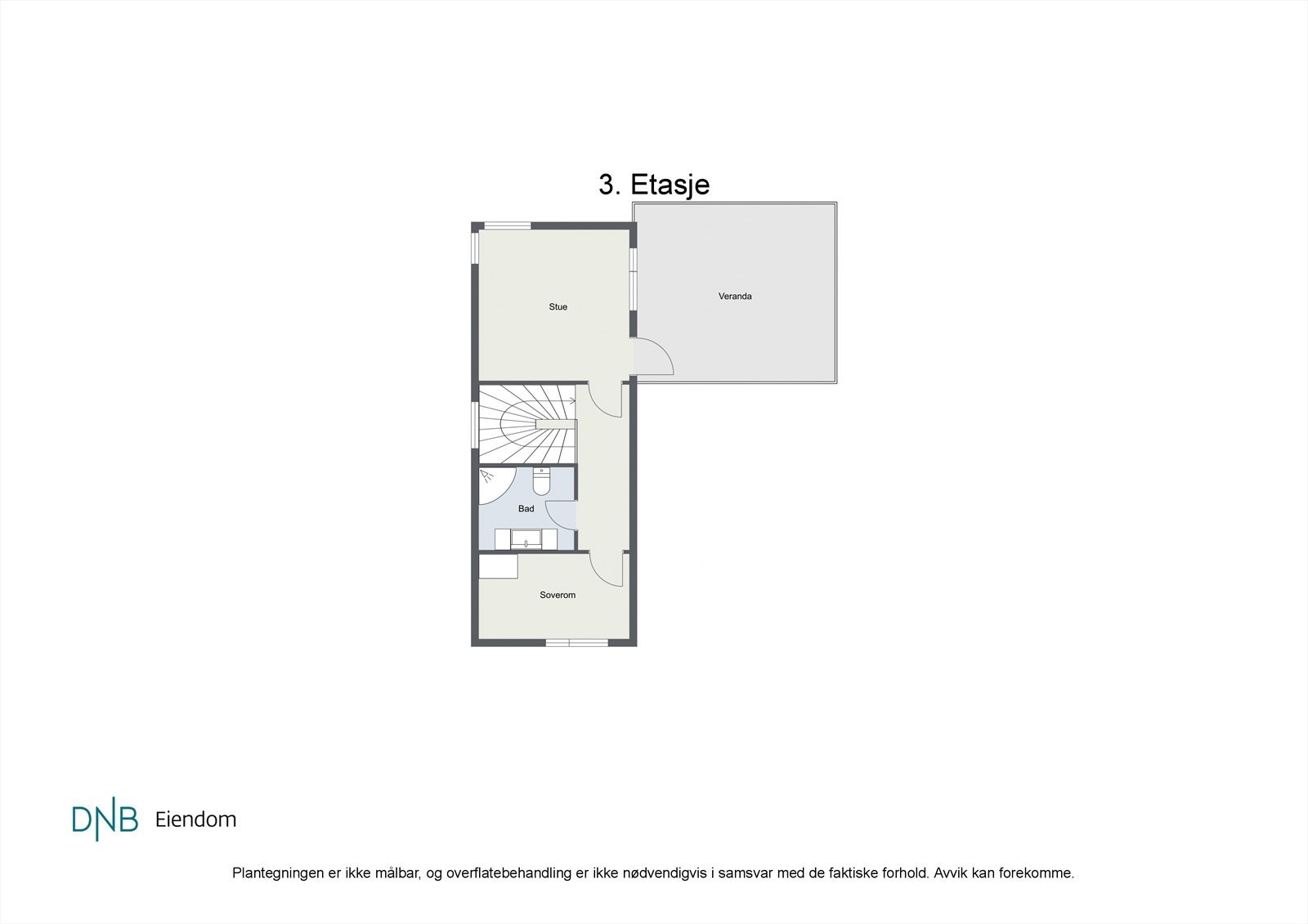 Plantegning 3. etasje Galleribilde