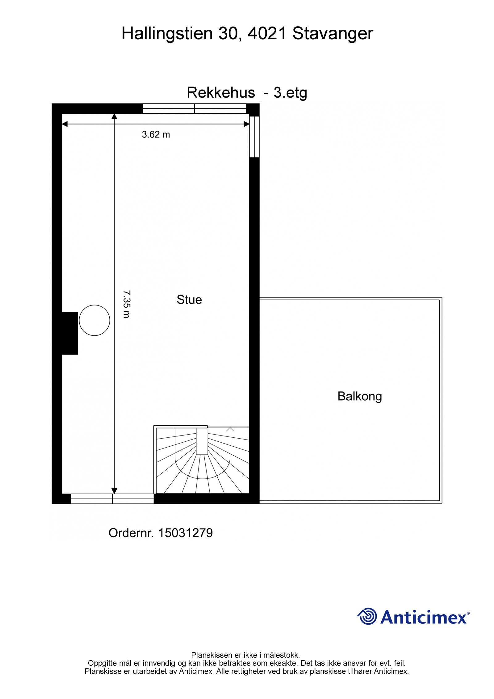 Plantegning - 3.etg. Galleribilde