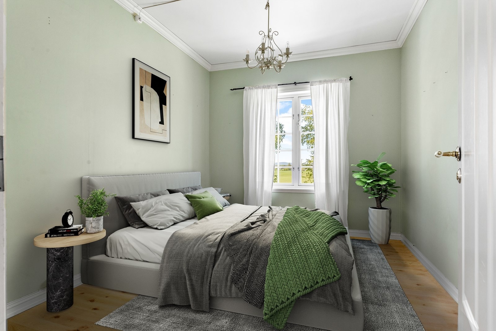 Soverom 1 med digital styling Galleribilde