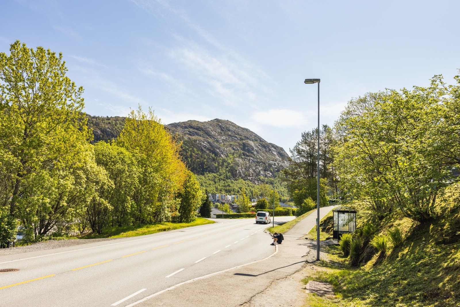 Bussholdeplassen ligger rett i nærheten av leiligheten. Galleribilde