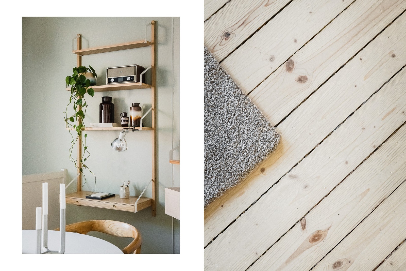 Vakkert originalt tregulv og flotte fargevalg. Galleribilde