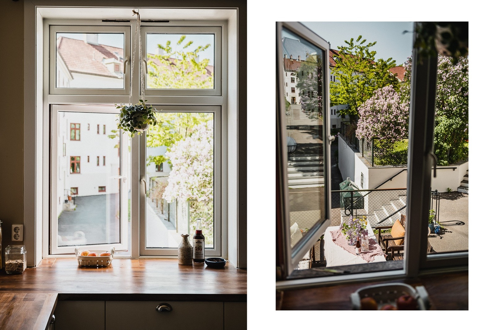 Bred benkeplass med muligheter for å nyte morgenkaffen sittende i vinduskarmen. Galleribilde