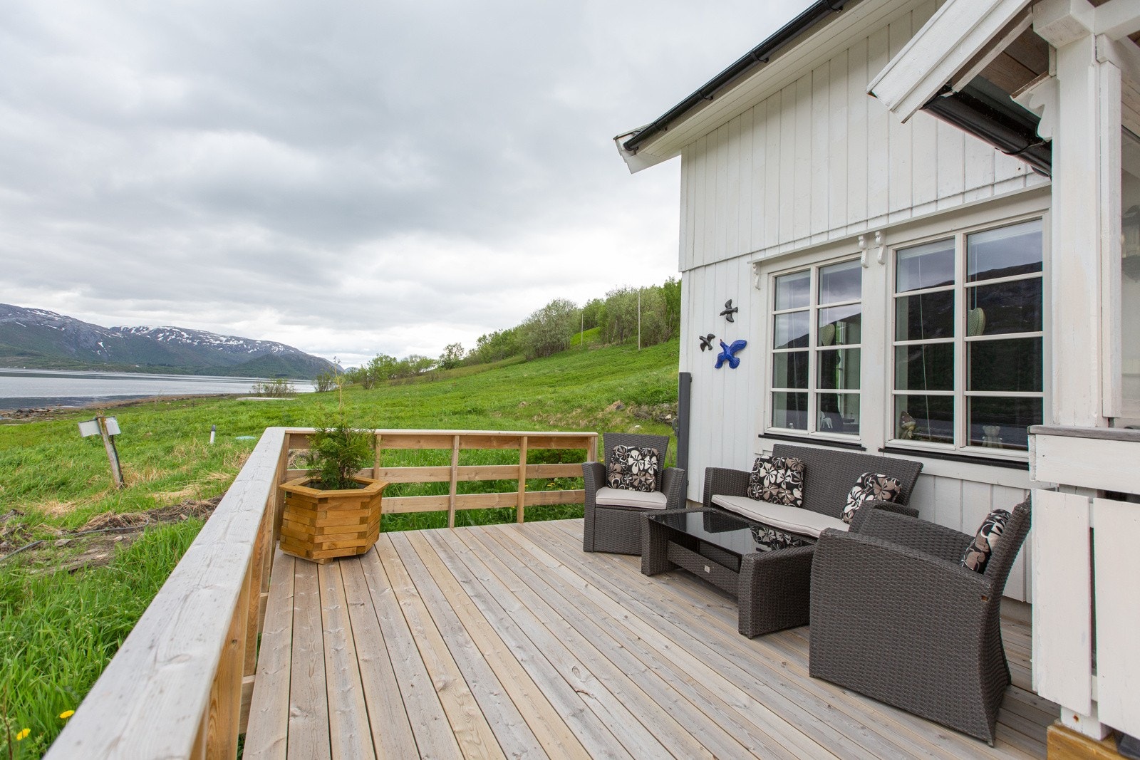 Utgang til terrassen fra stua Galleribilde