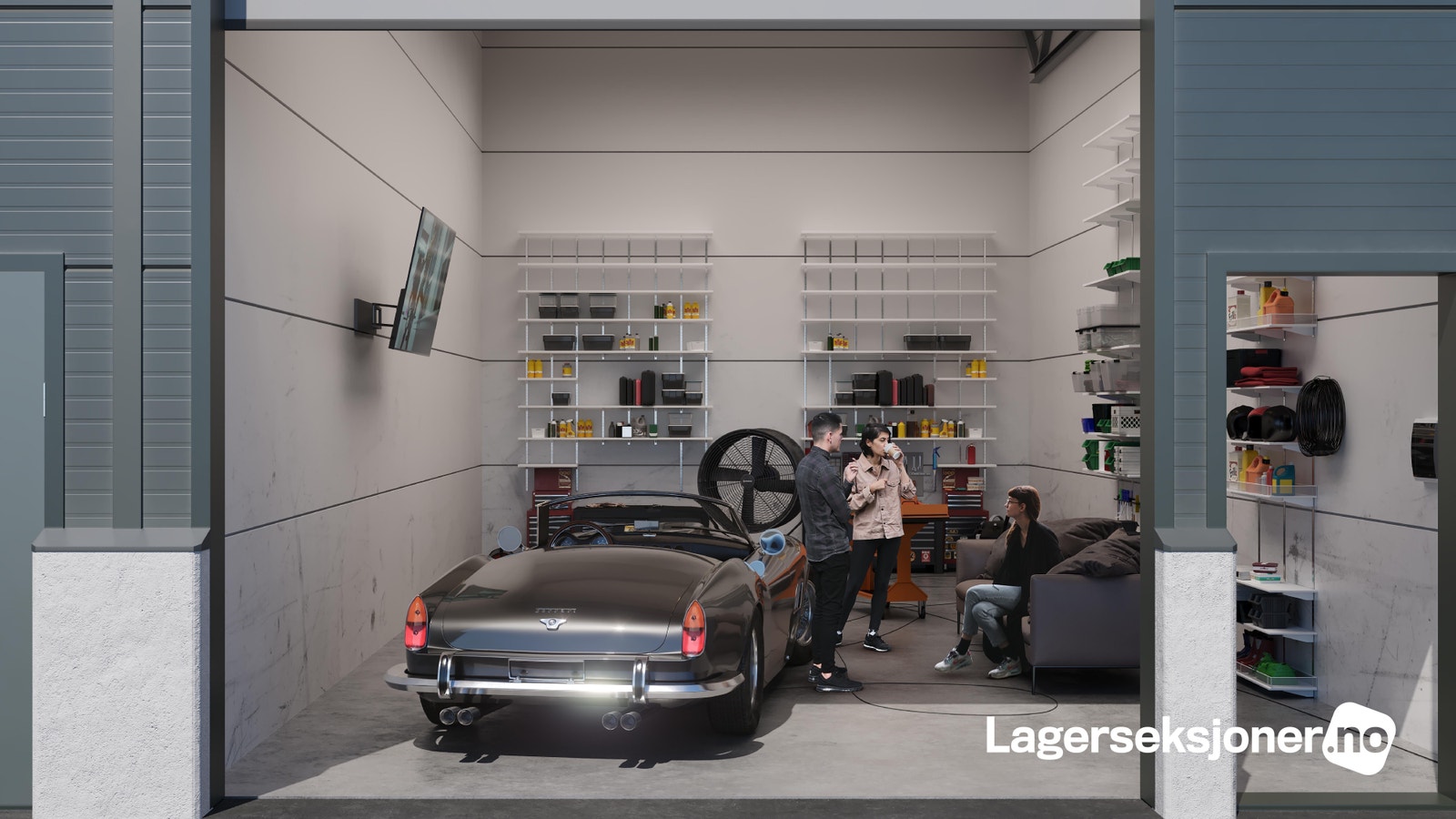 Illustrasjonsfoto: Her ligger alt til rette for en hyggelig oppbevaringsplass Galleribilde