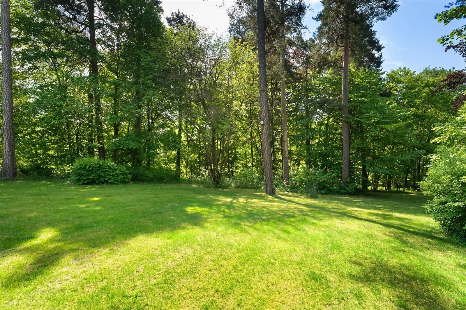 Tomten er delvis opparbeidet med store plenarealer og naturtomt med vegetasjon samt asfaltert innkjøring og gårdsplass. Svært skjermet og privat beliggenhet. Galleribilde