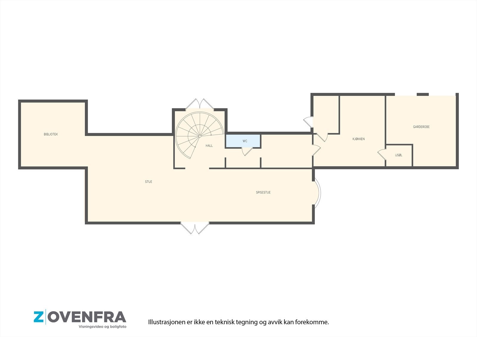 Plantegning 1. etasje. Galleribilde