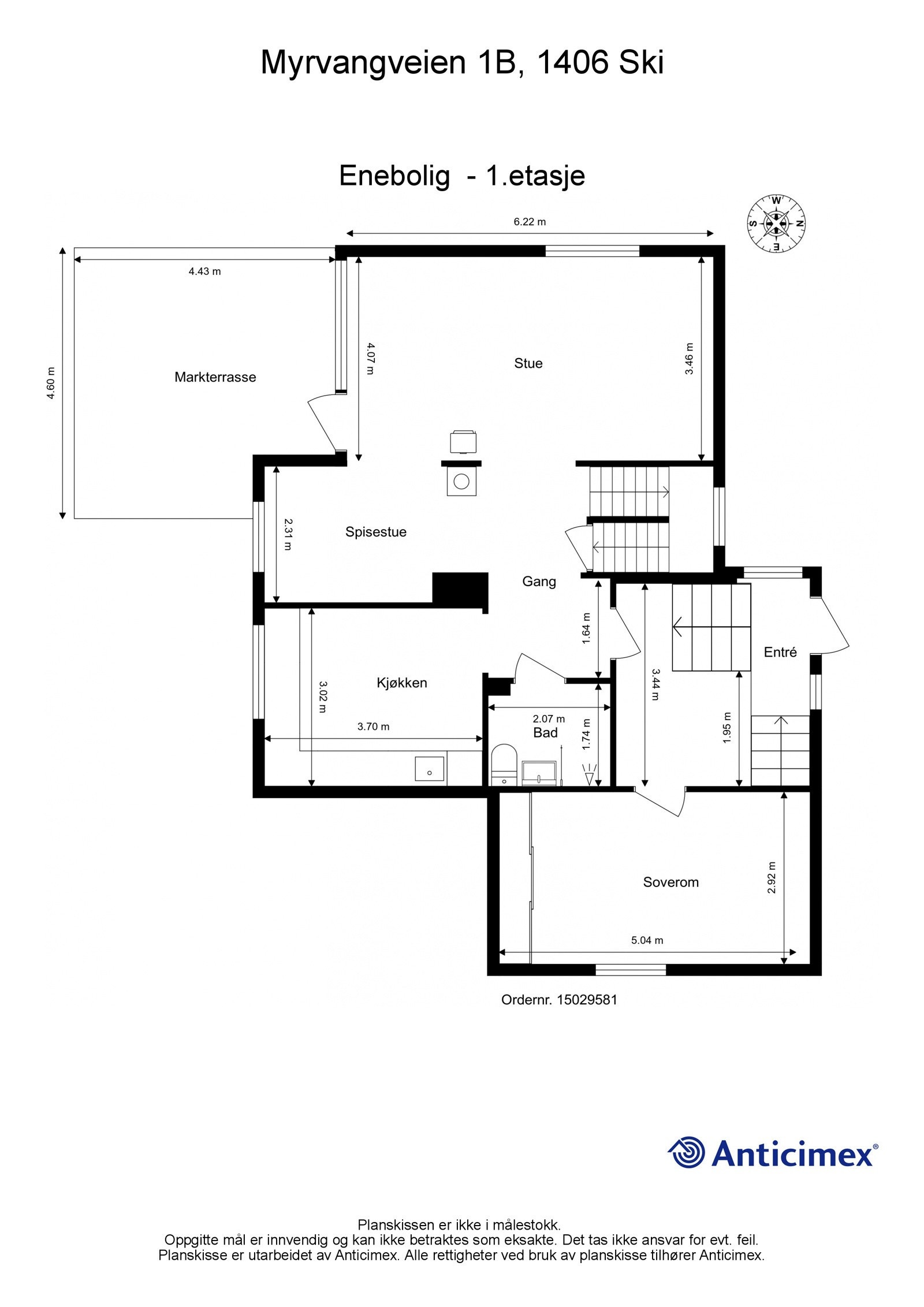 plantegning 1. etg. Galleribilde