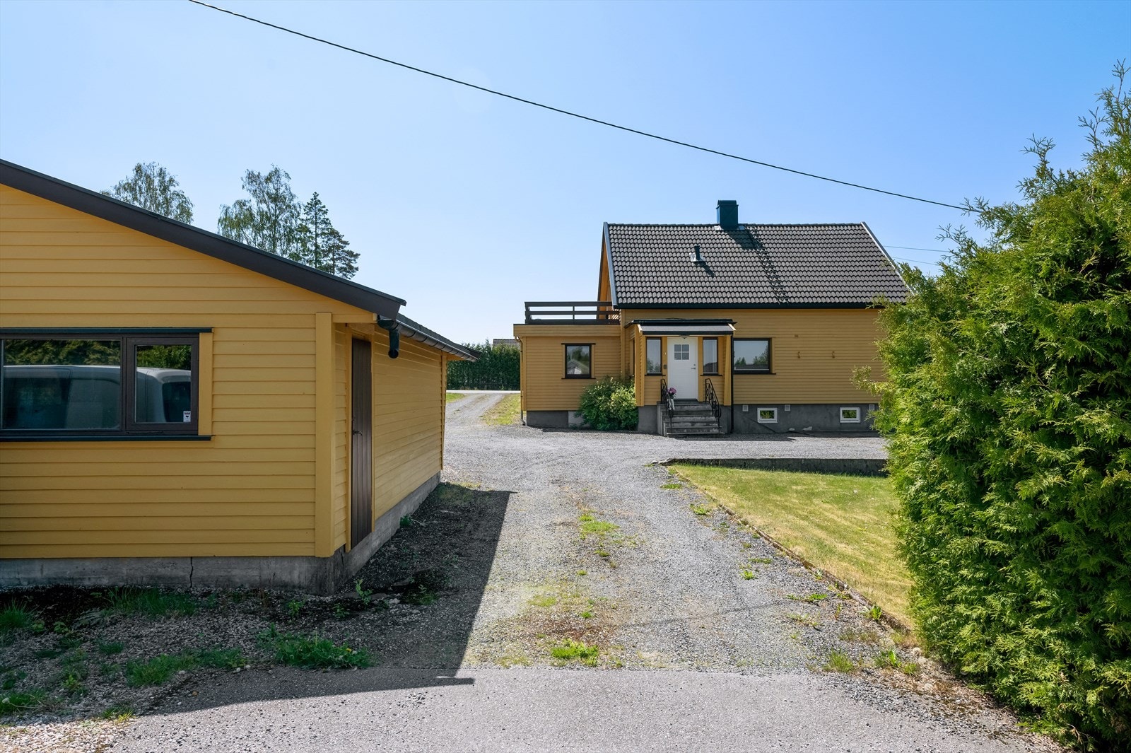 Det er også innkjøring fra Hjorteveien. Galleribilde