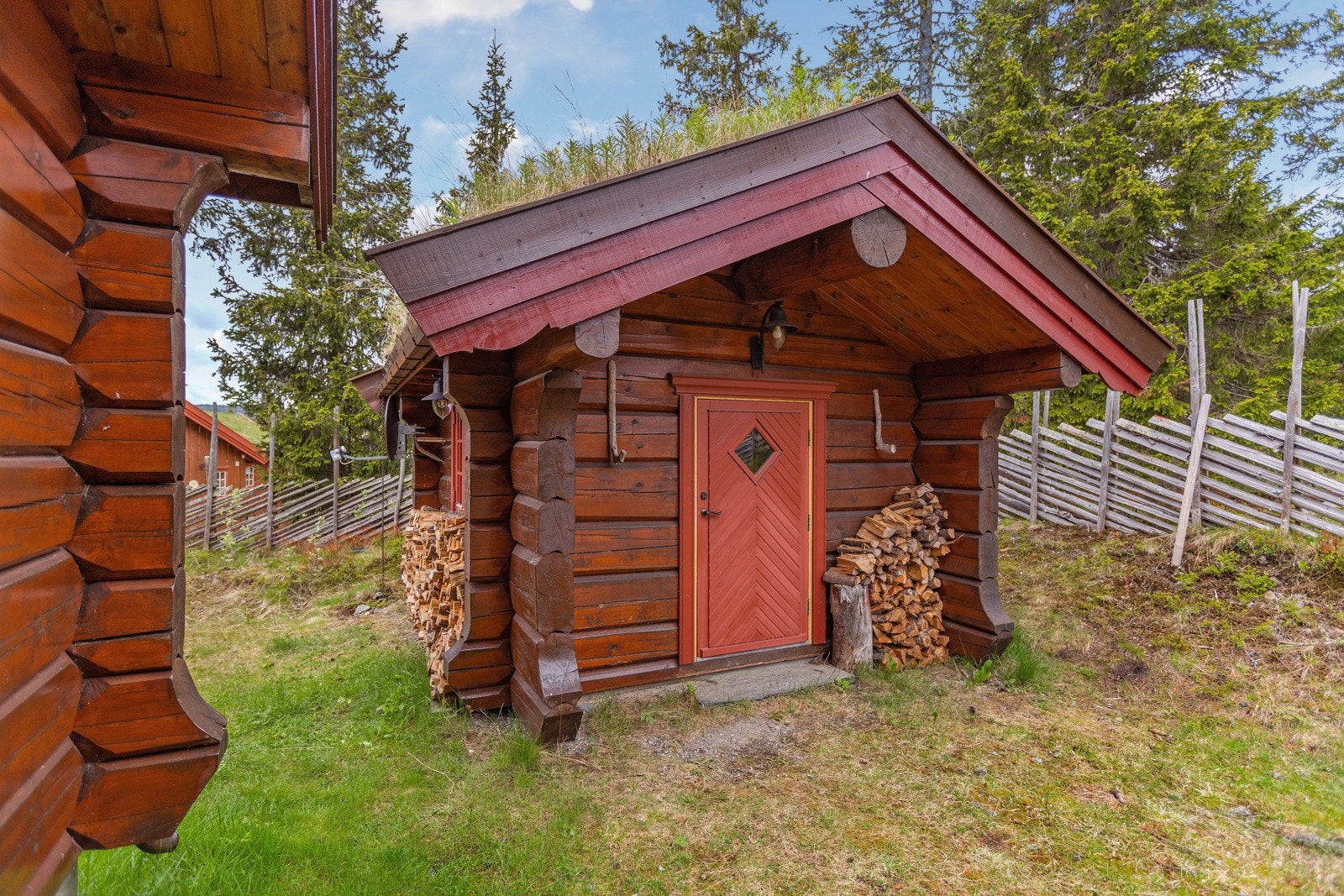 Isolert uthus med god lagringsplass og innlagt strøm Galleribilde