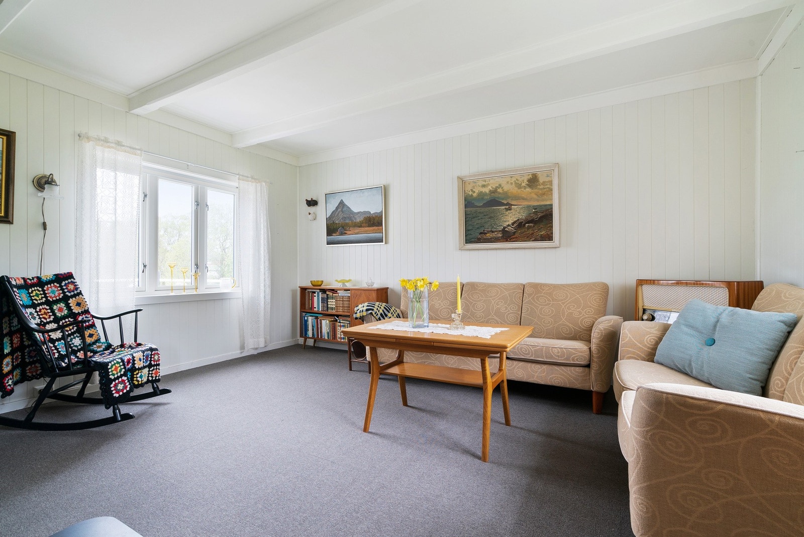 Overflater i stue og kjøkken er oppgradert i nyere tid Galleribilde