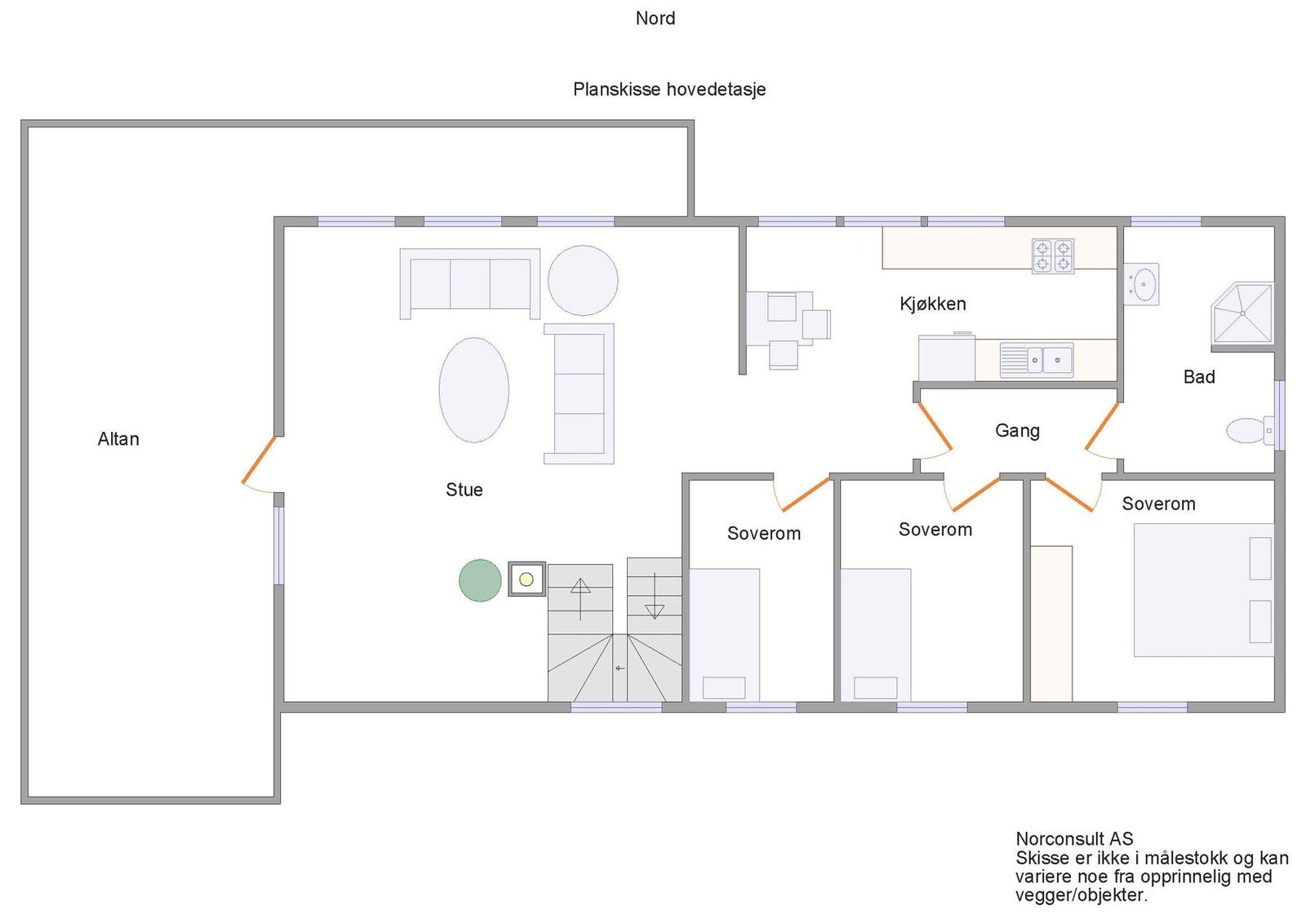 Plan hovedetasje Galleribilde