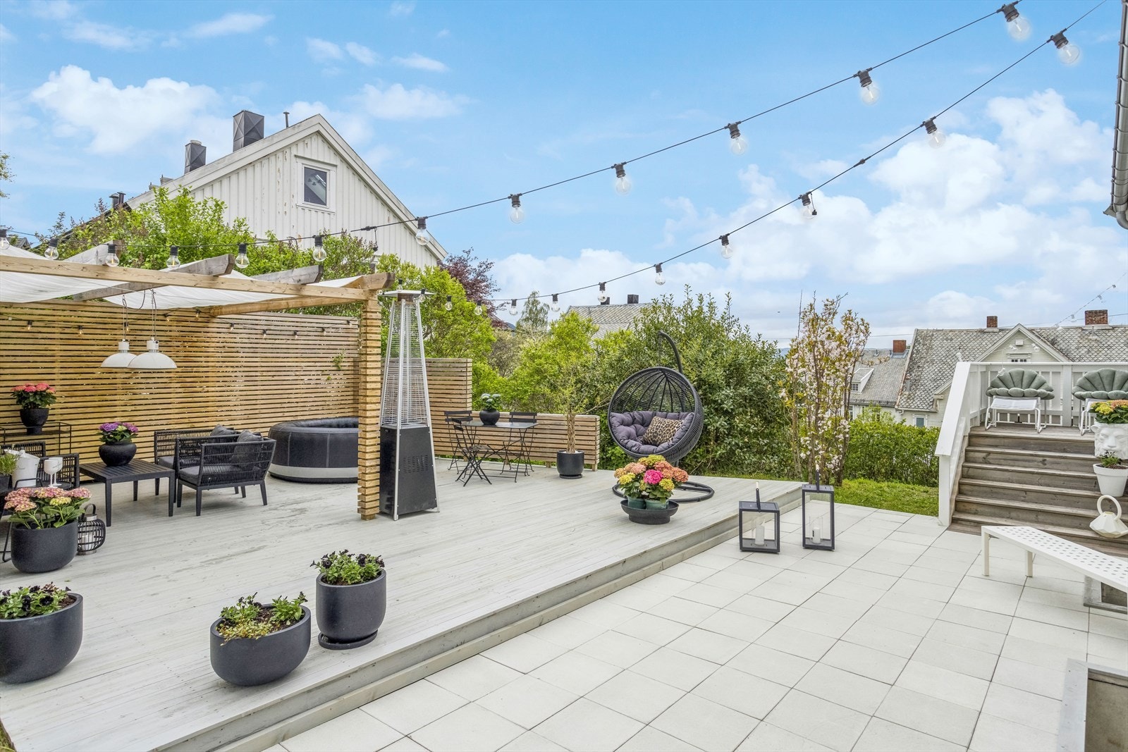 Hagen tilrettelegger for hyggelige og stemningsfylte sommerdager. Galleribilde