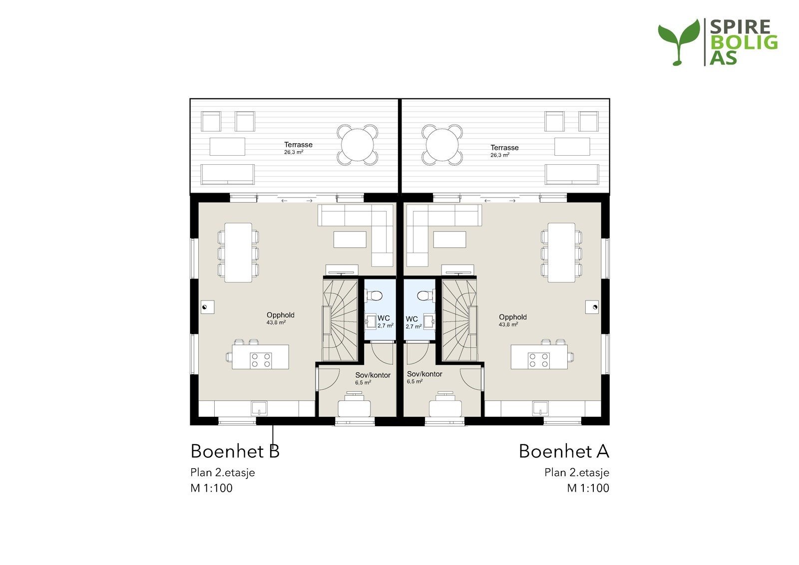 Plantegning 2. etasje Galleribilde