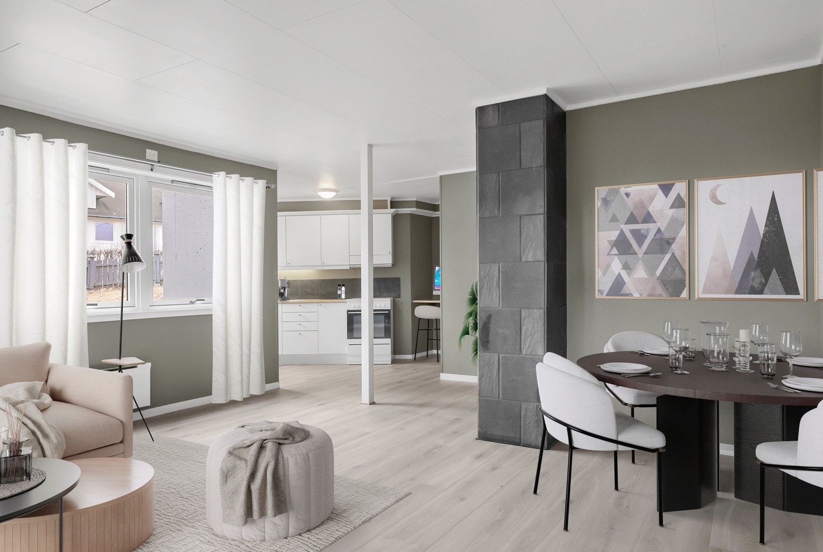 Leilighet (digitalt møblert) Galleribilde